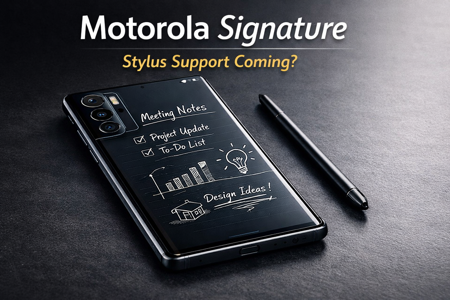 Motorola Signature: New Smartphone May Launch With Stylus Support