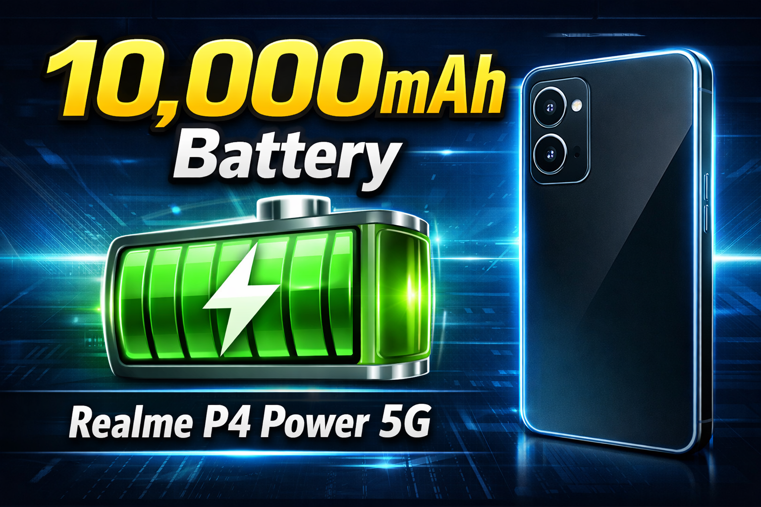 Realme P4 Power 5G Rumors: 10,000mAh Battery & 144Hz AMOLED Display