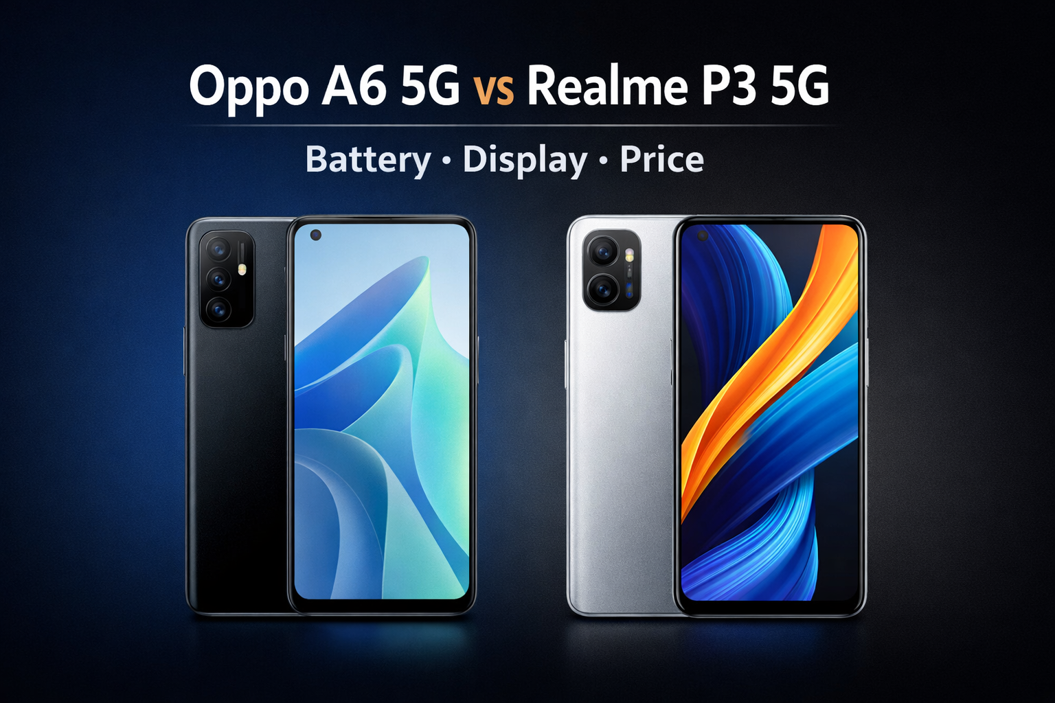 Oppo A6 5G vs Realme P3 5G: Battery, Display, Performance & Price Compared