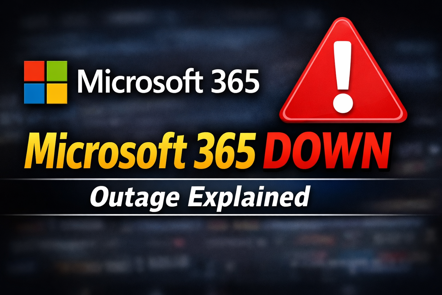 Microsoft 365 Down for Thousands of Users | Downdetector Report
