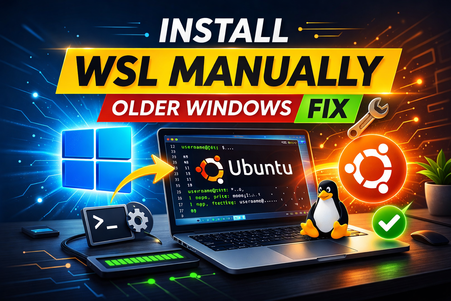 Manual Install WSL on Older Windows (WSL 2 Step-by-Step Guide)