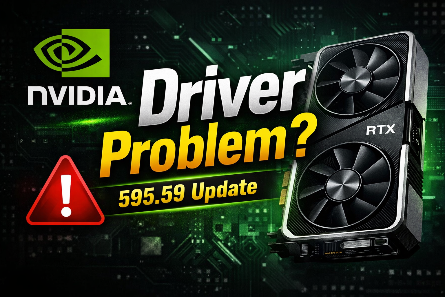 Nvidia Driver 595.59 Issues & Rollback Explained