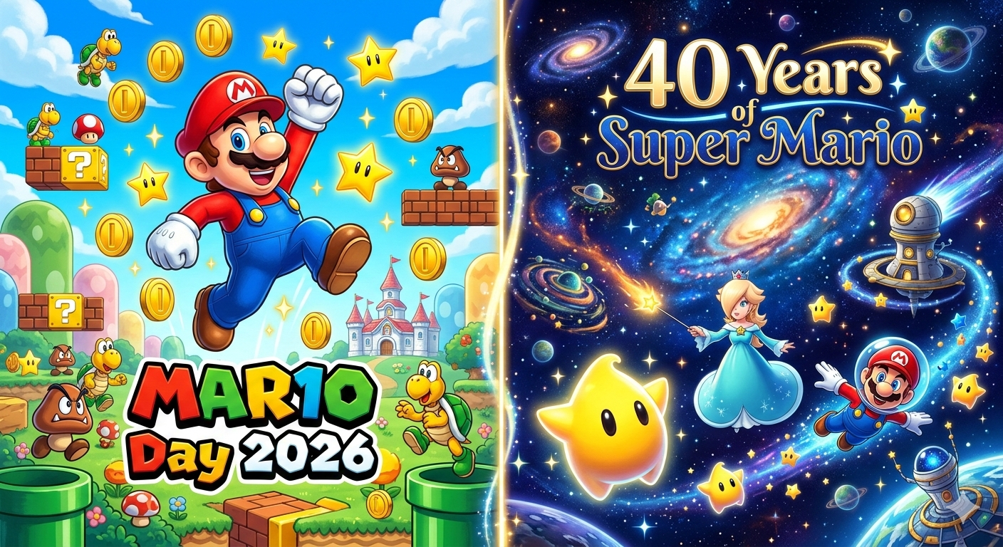 MAR10 Day 2026: Celebrate Mario Day Games & 40 Years of Super Mario