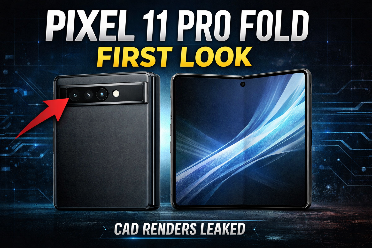 Exclusive: Google Pixel 11 Pro Fold CAD Renders Leak – First Look at Google’s Next Foldable