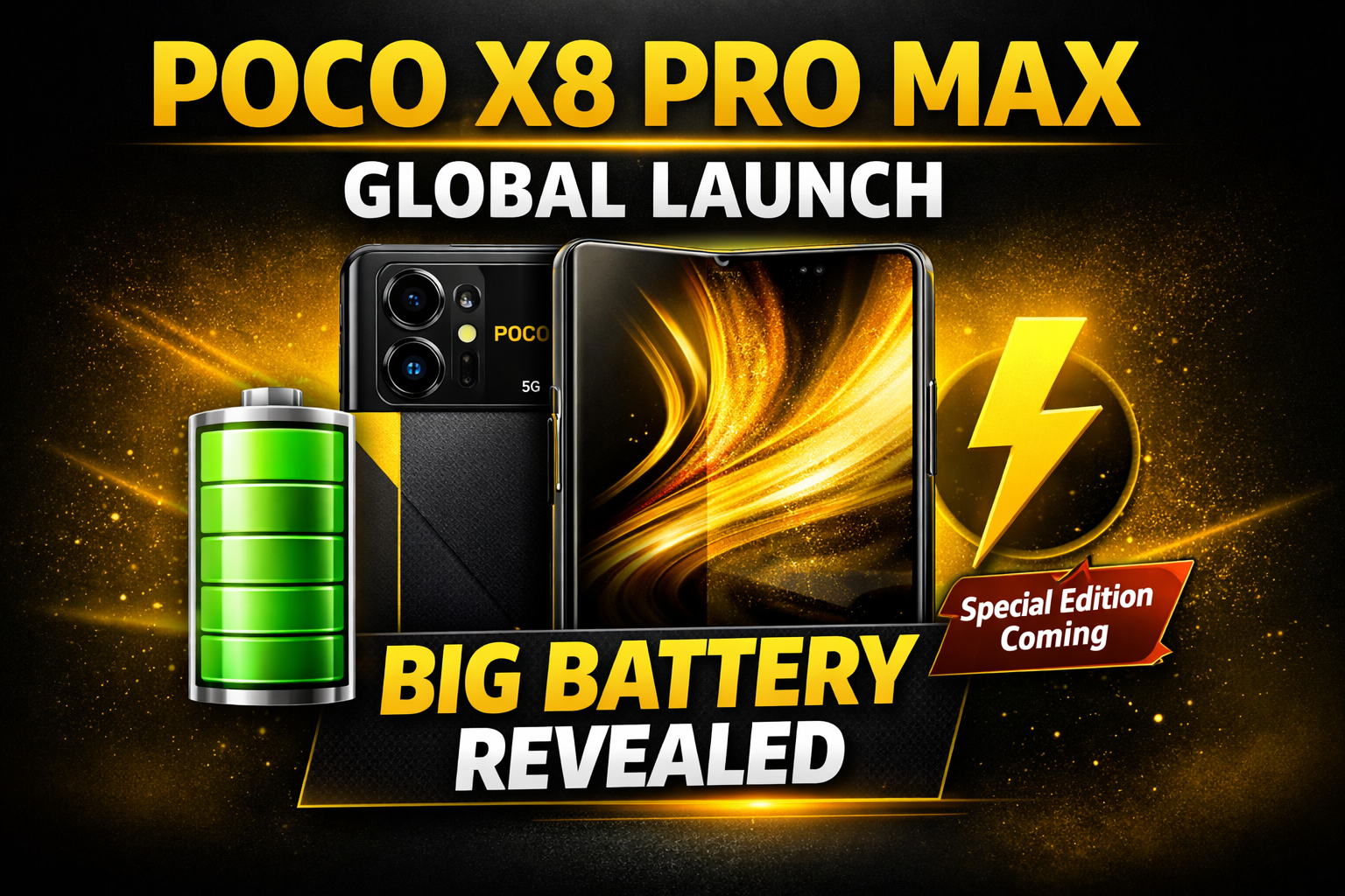 Poco X8 Pro Max Global Launch Confirmed – Huge Battery & Special Edition Details