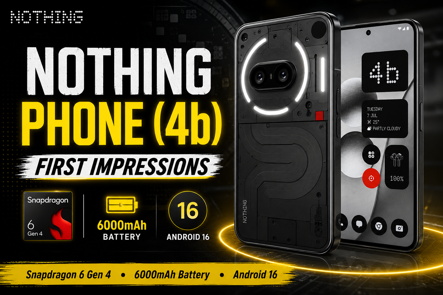 Nothing Phone (4b) First Impressions: Specs, Features, Price & Hands-On Review