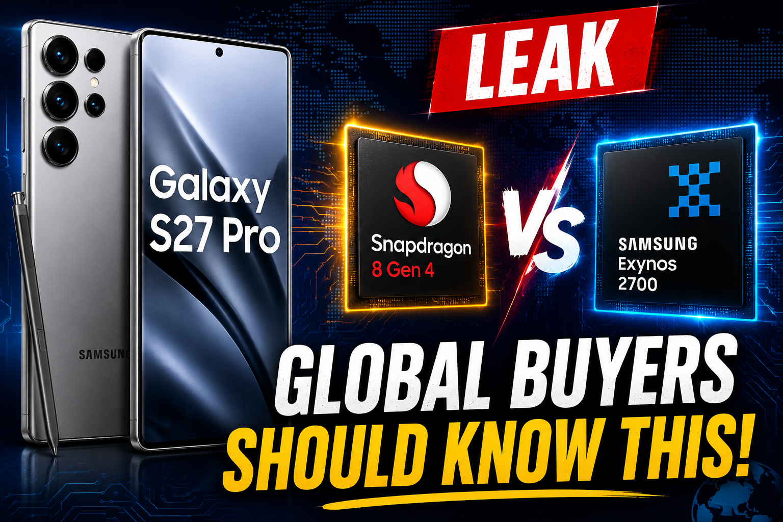 Samsung Galaxy S27 Pro Leak Reveals Major Hardware Difference for Global Buyers