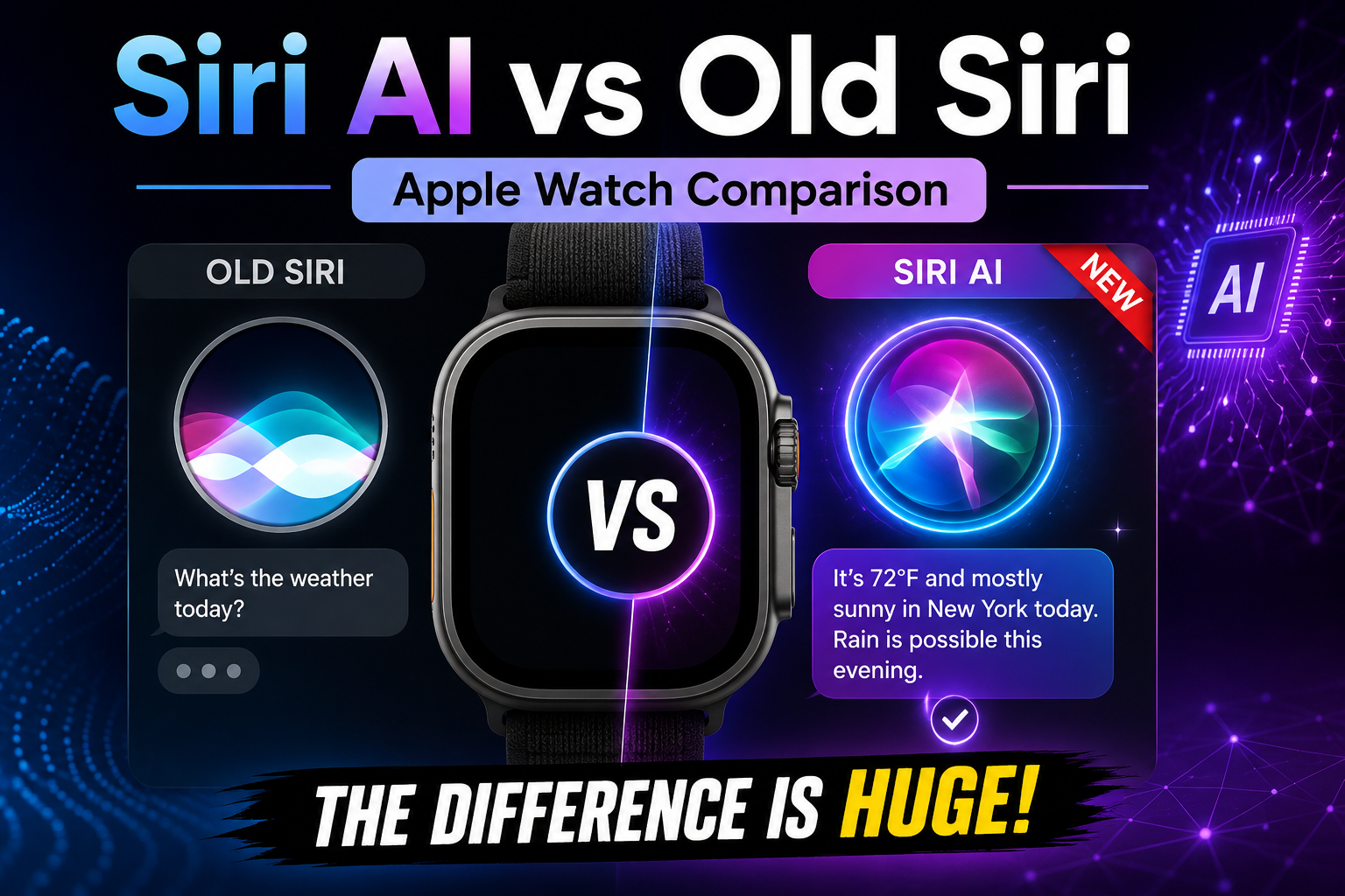 Siri AI vs. Old Siri on Apple Watch: What's New in Apple Intelligence?