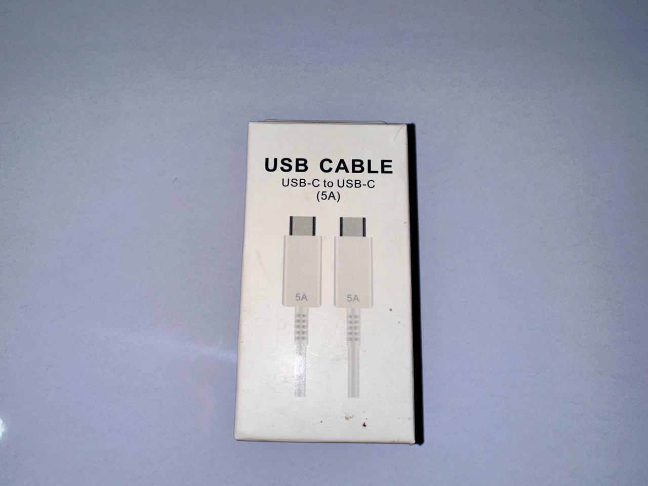 usb cable usb-c to usb-c (5a)