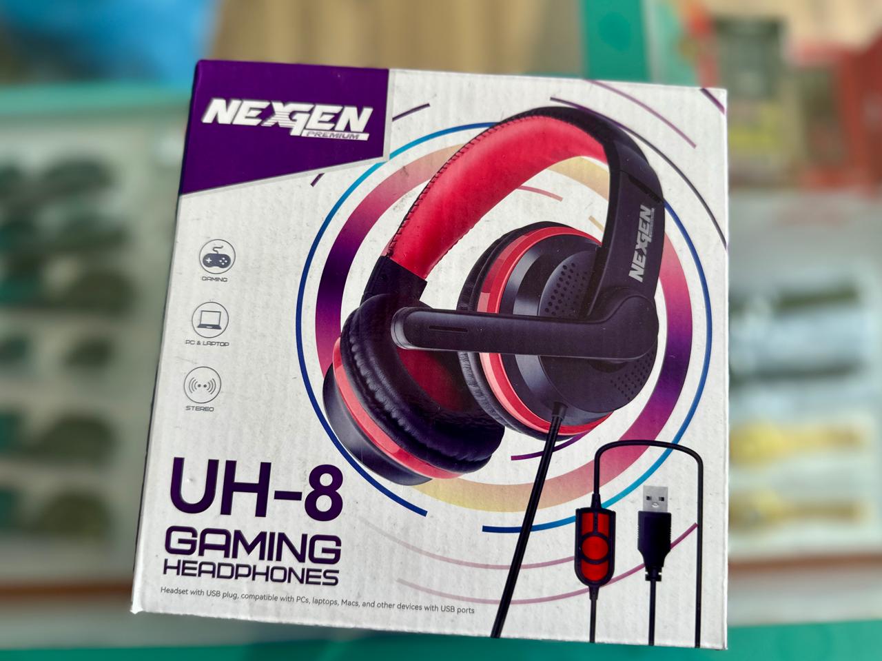 nexgen premium uh-8 gaming headphones for pc and laptop