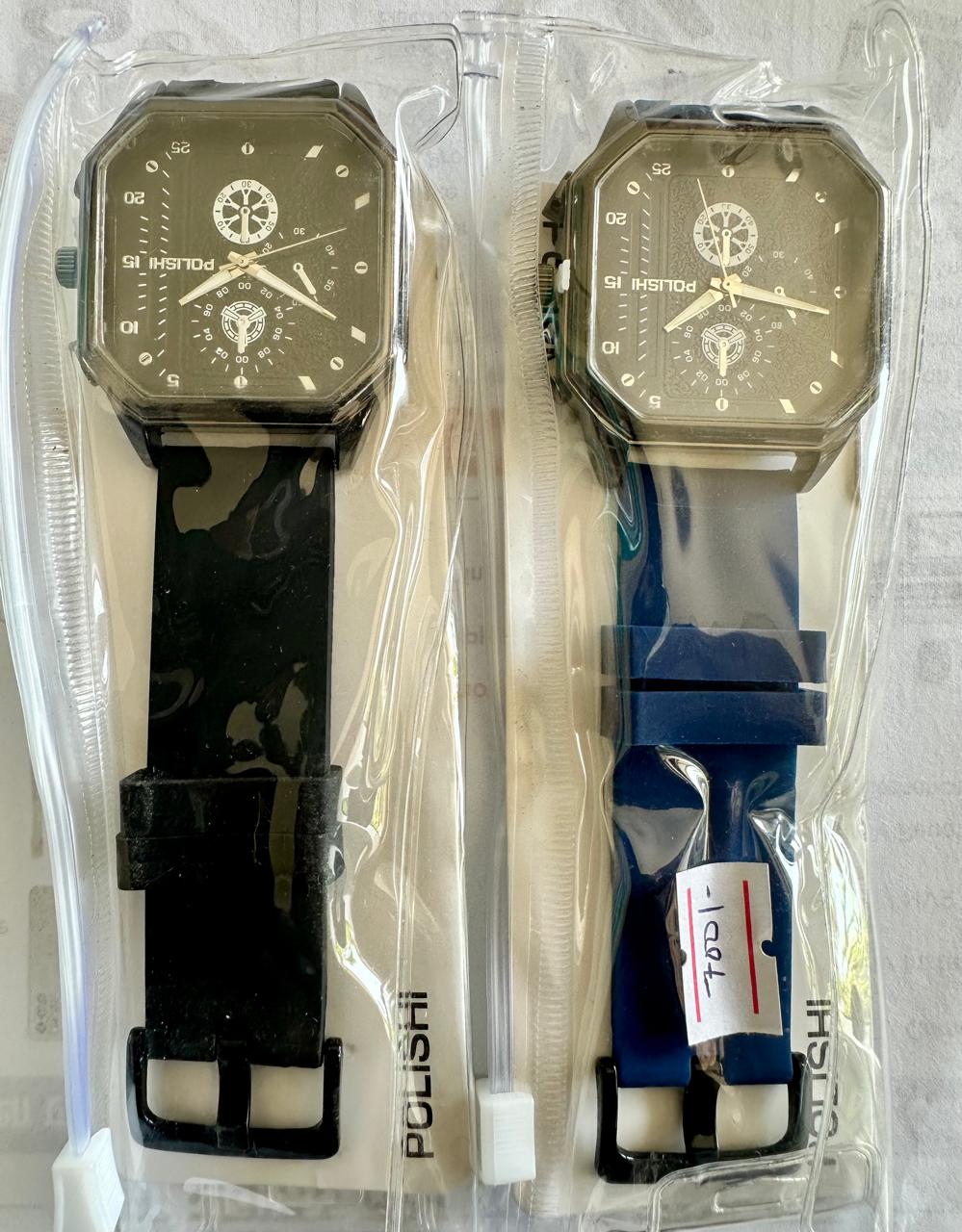 polishi watch with  plastic bend