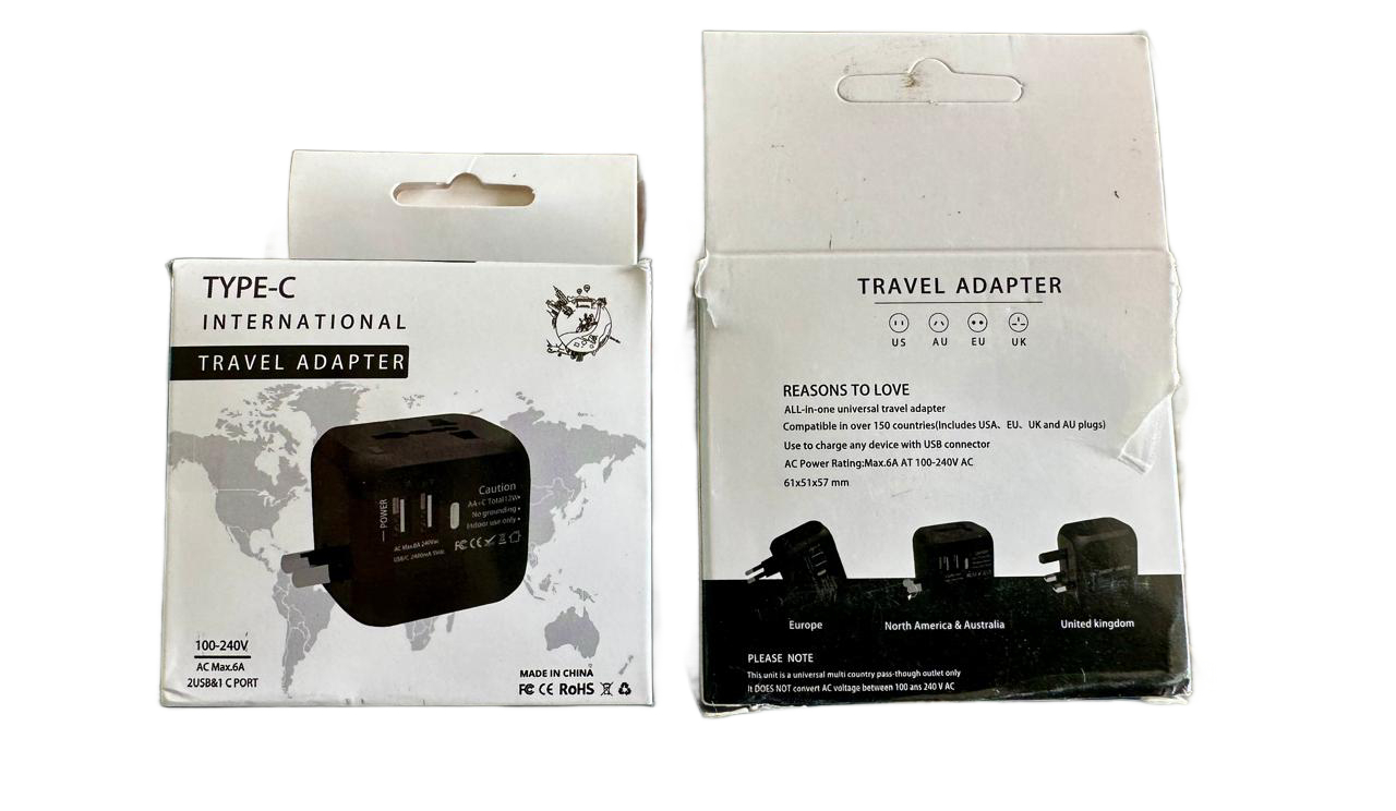 type -c international travel adaptor