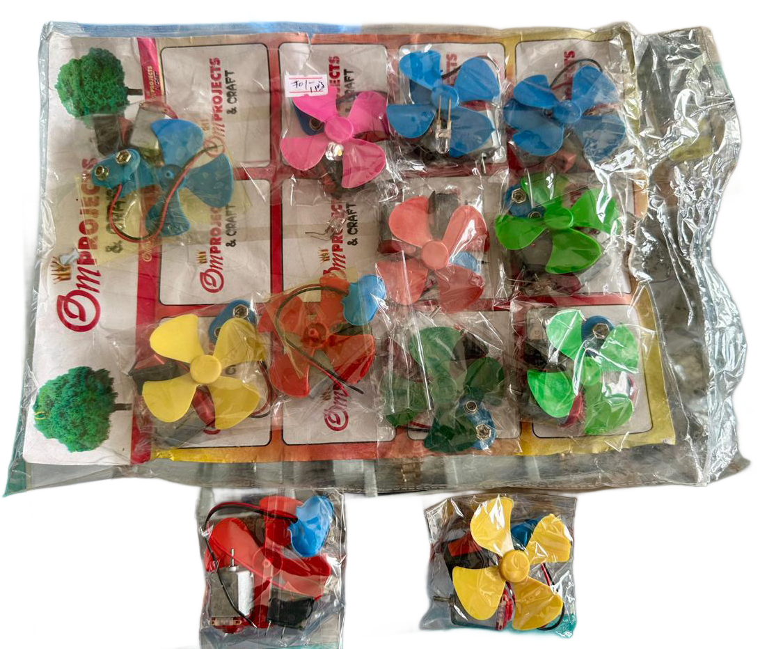 Om projects & craft DC motor fan kit
