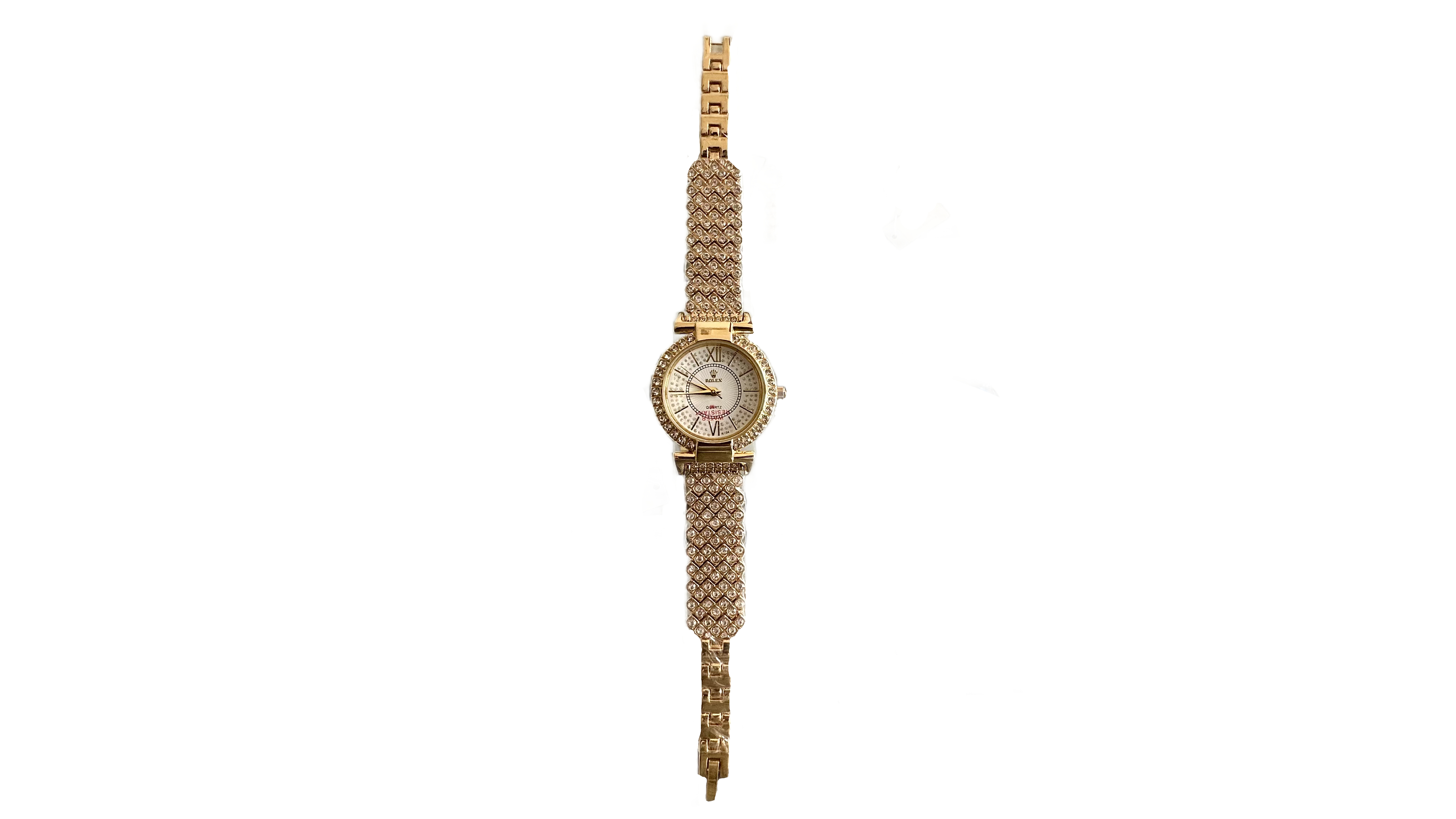 Rolex Luxury Gold Diamond Watch for Women – Premium Analog Wristwatch