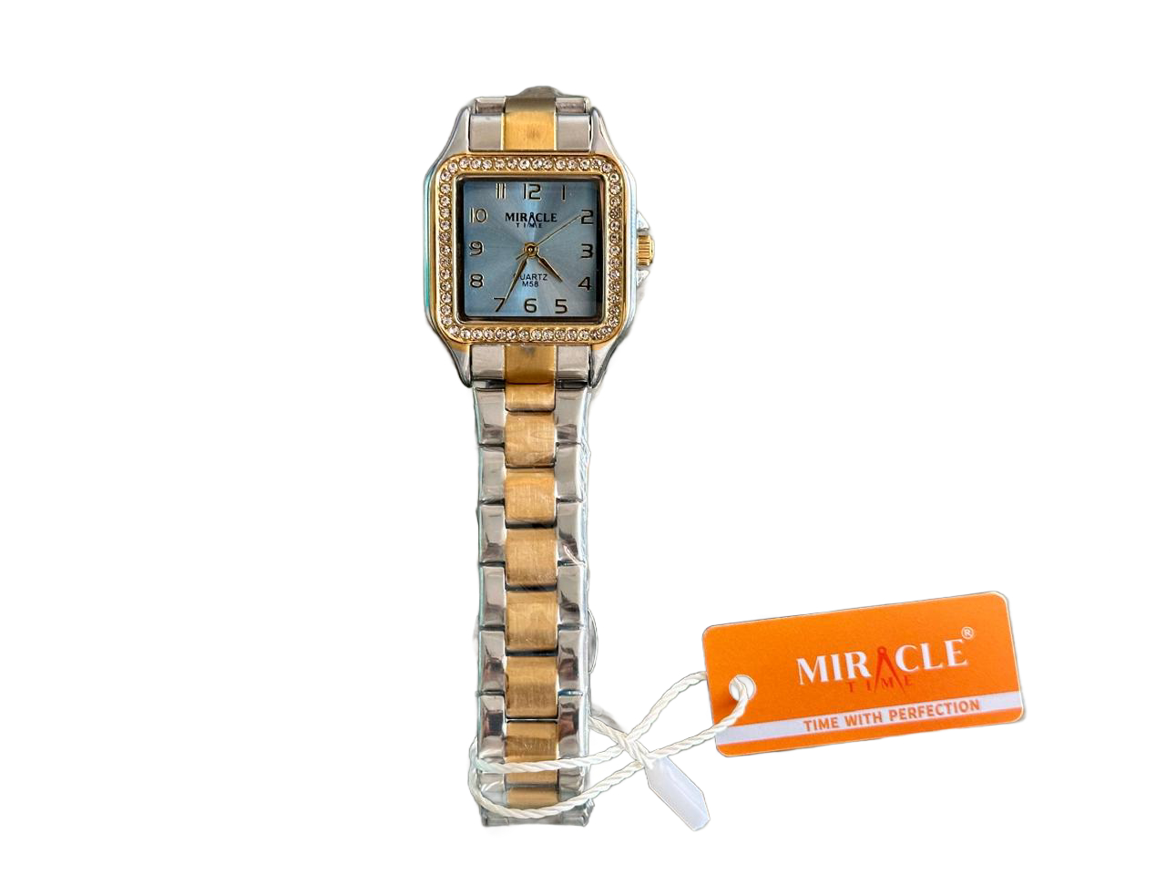 Miracle Time M58 Women's Two-Tone Square Dial Quartz Watch