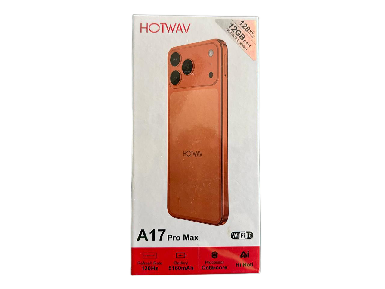HOTWAV A17 Pro Max (128GB/12GB RAM) Sunset Orange