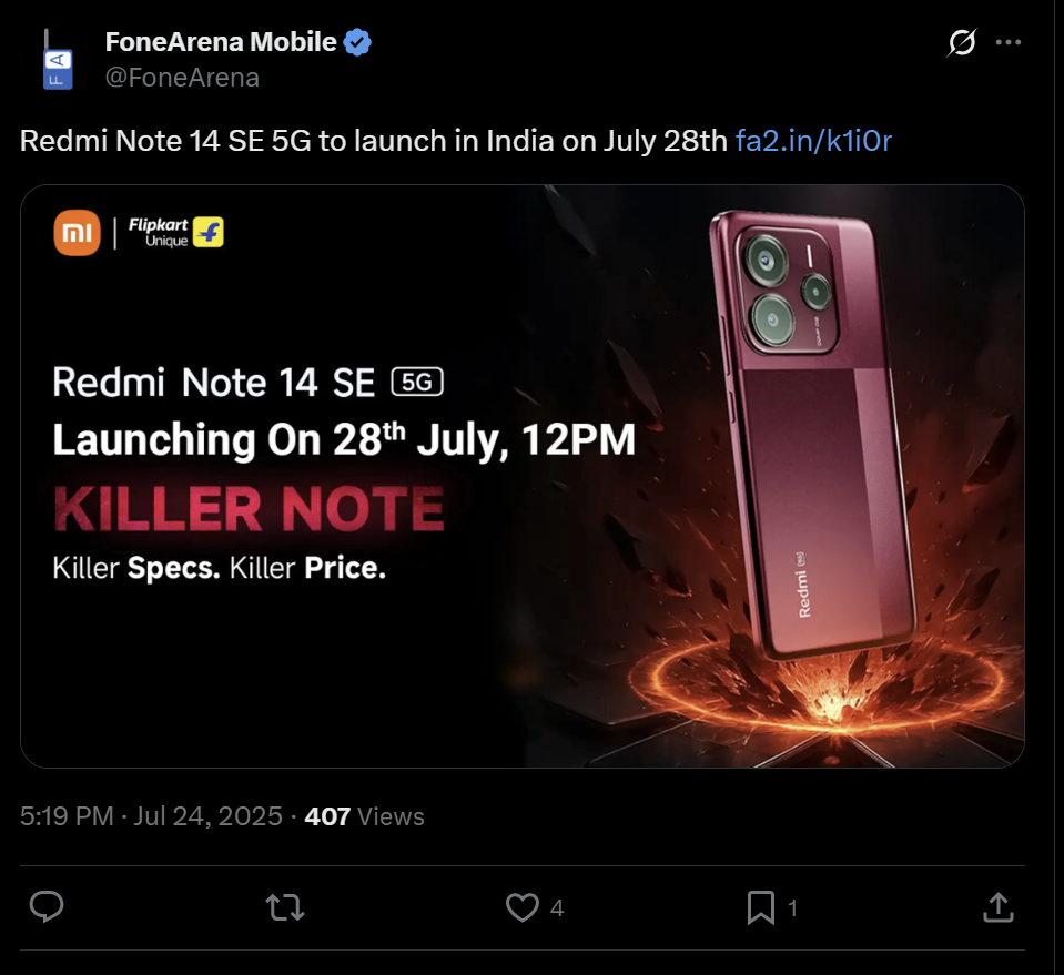 redmi note 14 se 5g